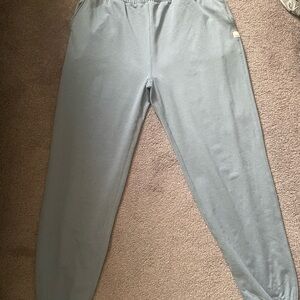 Vuori Blue/Gray Sweatpants with Elastic Waistband and Tapered Leg-women’s